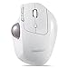 Price comparison product image Perixx PERIMICE-720 Wireless 2.4 GHz and Bluetooth Ergonomic Trackball Mouse, Adjustable Angle, 2 DPI Level, White