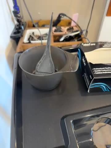 4 Stück Haarfarbe-Rührschüsseln Aus Kunststoff – Mit Skala, Rutschfestem Griff, 12 Cm Durchmesser