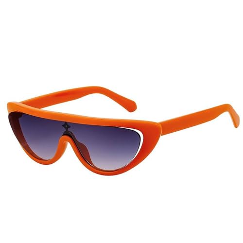 Lunettes de soleil punk œil de chat monobloc vintage et luxe pour femme