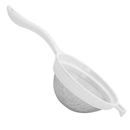 Colador Acero Inoxidable Ø 12,5 Cm. Con Mango Plastico