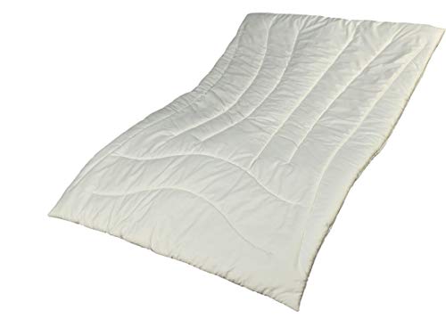 Garanta Zirbe Bettdecke Alpenglück 135 x 200 cm - Warmes Duo-Steppbett - Füllung KBT Schafschurwolle und Zirbenholz Cover