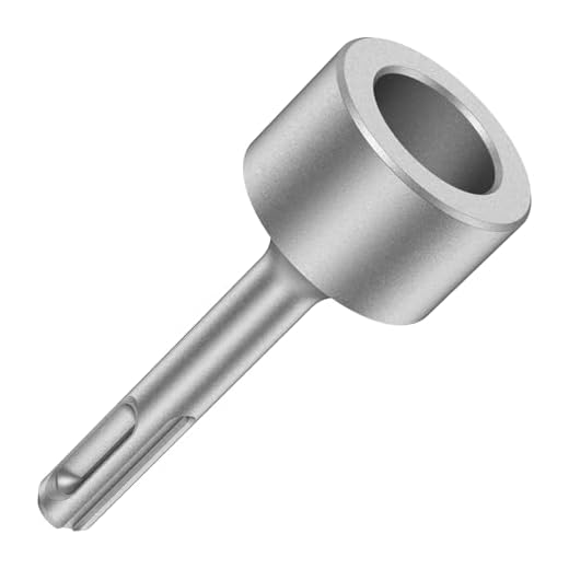 Ground Rod Driver 83mm Heavy Duty Steel Drill Bit Driver Wear Resistant Wide Compatibility Ground Rod Bits Socket for Rotary Hammer Drill Grounding Rods