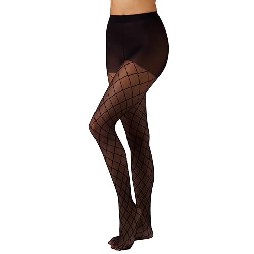 Image of L'eggs Casual Women's Fashion Diamond Design, Control Top, Sheer Toe, Tights