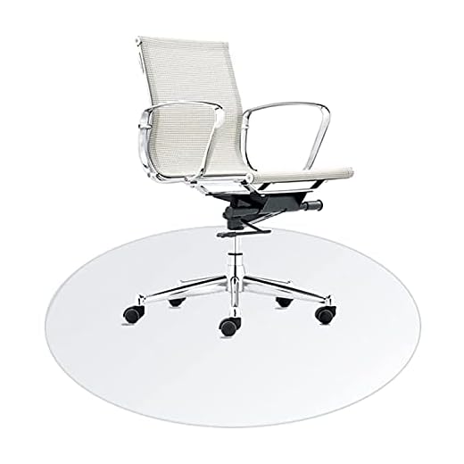 PVC stolmatta | transparent golvmatta PVC stolsmatta, halkfri matt transparent stolkudde 1,5 mm/2 mm hem kontor datorstol matta golvmatta rund för hårda golv skrivbordsmatta (färg: 1,5 mm, storlek: 165 cm