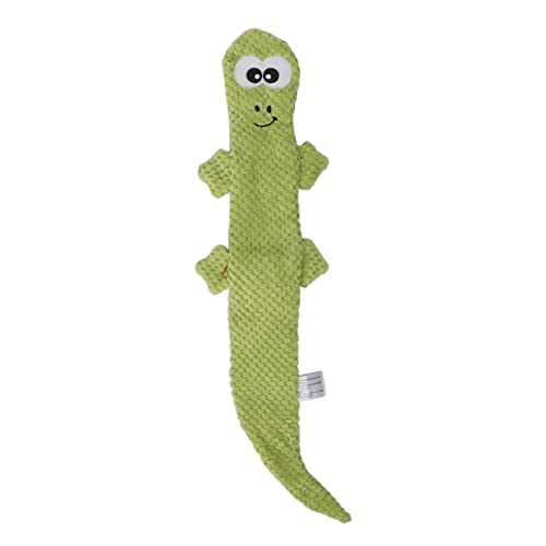Juguete mordible para perros lagarto de peluche verde