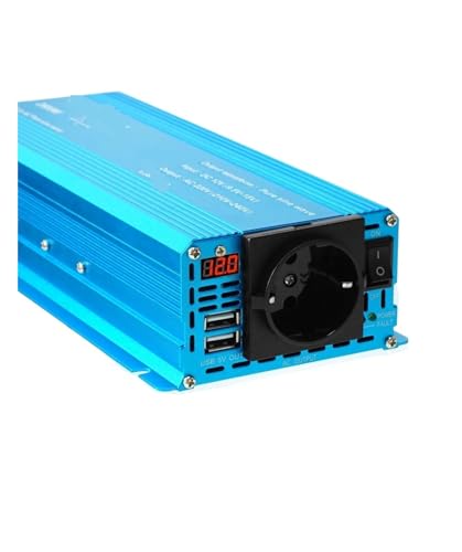 Onduleur 12V 220V 3000W pour charger ordinateur et glacière en voiture prise UE USB