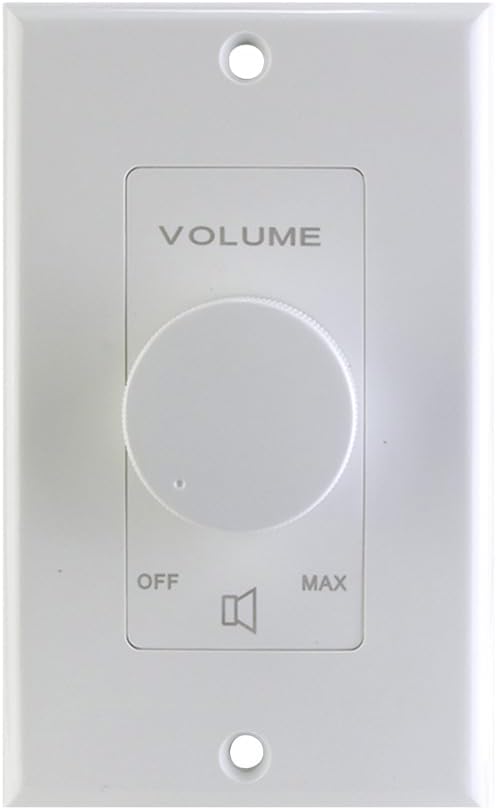 Saga Elite 60-Watt Non-Impedance Matching Rotary Volume Control with Resistor-Based (White, Almond, & Ivory)