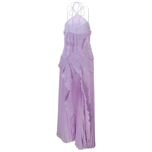 Robe femme mi-longue fluide avec fermeture éclair latérale