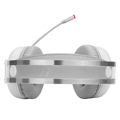 Redragon FONE DE OUVIDO COM MICROFONE GAMER MINOS H210W BRANCO - com fio - ajustavel