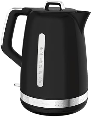 Moulinex Hervidor Soleil – Hervidor vintage de 24000 W, 1,7 L de capacidad, indicador nivel agua, filtro antical extraíble, boquilla antiderrames, función autoapagado, fácil limpieza, BY320B