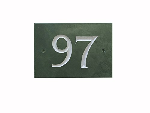 Green Slate House Number (1-99) (No 97)