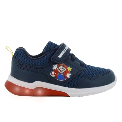 Leomil Super Mario Baskets Garçon Lumineuses Chaussure Enfant 30, Idéal pour l'école et Les...