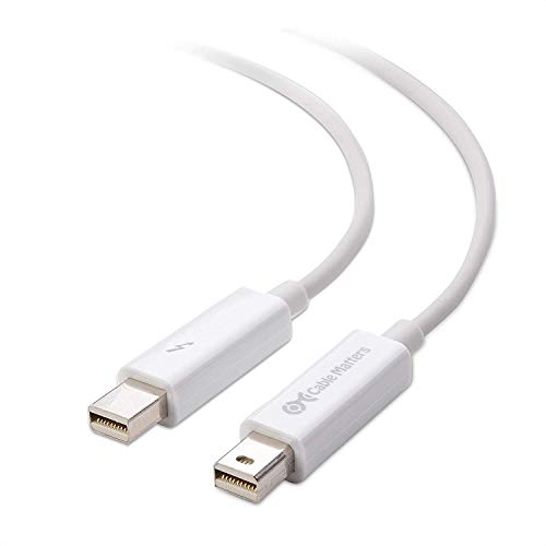 [Intel Certified] Cable Matters Thunderbolt Cable (Thunderbolt 2 Cable) in White 3.3 Feet