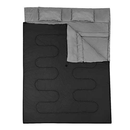 COSTWAY 2 in 1 Doppelschlafsack, Einzelschlafsack XL, Deckenschlafsack 2...
