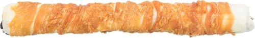 Trixie Hundeleckerli Denta Fun Roll gefüllt mit Rinderlunge & -Leber Hundesnack - Snack zur Unterstützung der Zahnpflege, herzhaftes Leckerli mit Fleisch 150 g 28 cm - 31315