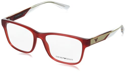 Image of Emporio Armani mens Ea3239 Rectangular Prescription Eyewear Frames