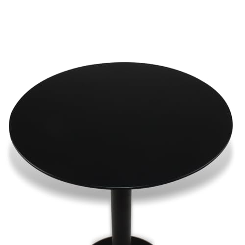 Mesa Lateral Monopé Laqueada 50 cm (PRETA)