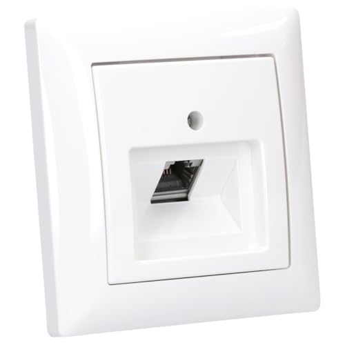 Busch-Jaeger Balance SI Set: 1x Rutenbeck UAE-Dose flex 136104030 mit Zentralscheibe + 1721-914 1-fach Rahmen Alpinweiß