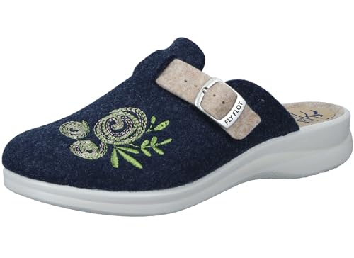 Fly Flot Zuecos para Mujer 320190, Talla:38 EU, Color:Azul