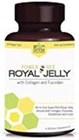 FVLFIL Power Bee Royal Jelly with Collagen and Fucoidan Dietary Supplement - 60 Veggie Caps