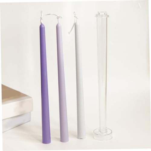 ARTIBETTER Beeswax Candle 3pcs Plastic Taper Easy to Clean Creative Shape Perfect for DIY Craft Wedding Decor - Image 4