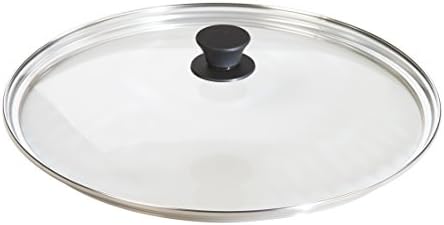Lodge BOLD 14 Inch Seasoned Cast Iron Wok; Design-Forward Cookware & Manufacturing Company GL15 Tempered Glass Lid, 15", Clear - Thumbnail 2