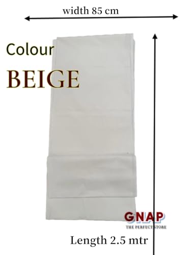 Image of Cotton Lining Cloth 2.5 Meter | for Kurta | Womens Dresses| Lining Materials | Stiching Material (Beige)