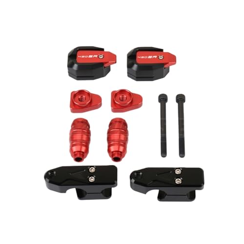 Sturzschutz Motorrad-CNC-Sturzschutzrahmen, Sturzbügel, Verkleidungsschutz, passend für 450SR, 450 SR, 450NK und NK Motorradteile(Red-450SR)
