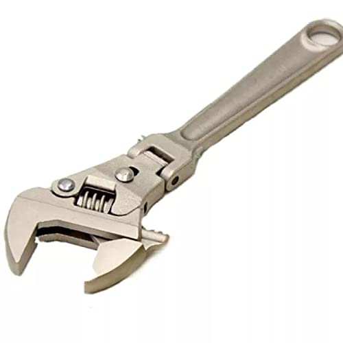 LOKAXXZU Cresent Wrench Adjustable Ratchet Wrench with Flexible Handle Folding Handle Two-Way Precise Ratchet Wrench Repair Spanner Key Hand Tool