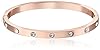 kate spade new york Set In Stone Stone Hinged Clear/Rose Gold Bangle Bracelet #3