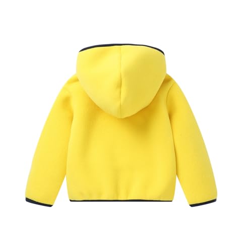 Image of Mud Kingdom Boys Girls Polar Fleece Jacket with Hood Winter Thick Warm Outerwear Funny Cartoon