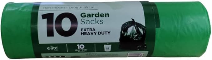 Heavy Duty Garden Sacks – Elite 140cm Rim, 85cm Length – Durable Garden Waste Disposal Bags for Household & Commercial Use (Pack of 1)
