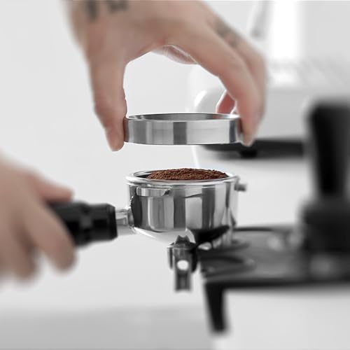 Stainless Steel 58mm Dosing Ring for Espresso - Coffee Dosing Funnel Compatible with 58mm Portafilter & Tamper Station - Image 5
