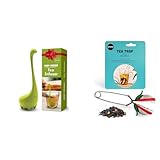 OTOTO Cute Tea Infuser Baby Nessie Green + Tea Trap Loose Leaf Tea Steeper (Bundle of 2)