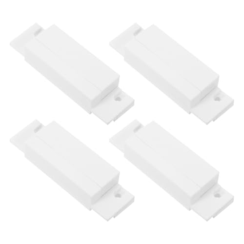 Alipis 4 Capteurs Magnétiques D’alarme pour Porte et Fenêtre, Abs, Filaire, 4 Pièces, Blanc, Détecteur Ouverture Porte, Alarme Sécurité Maison,...