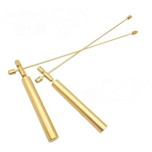 Upgraded 12″ Dowsing Rod Copper Flexible Rotation Tool- Divining Rods- Detect Gold, Water Witching, Ghost Hunting,Finding Items,Paranormal,Yes No Questions.Etc.