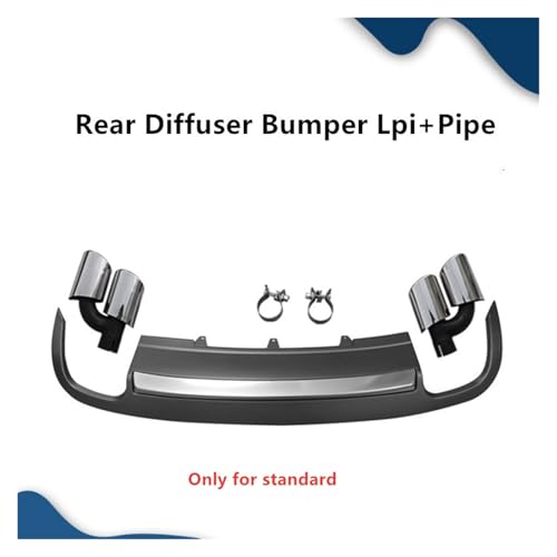 Difusor de escape trasero con salida incluida compatible con Audi A5 B8 2008-2011 2
