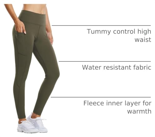 Image of baleaf Women's Fleece Lined Leggings Thermal Warm Winter Tights