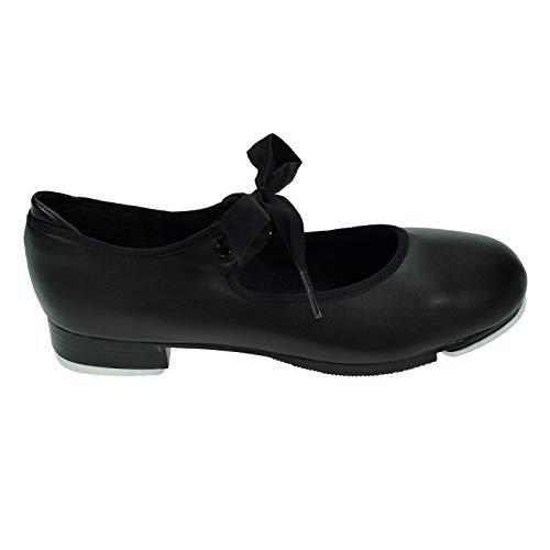 Zapatos de claqué infantiles Capezio Shuffle con sonido limpio en negro 12 M