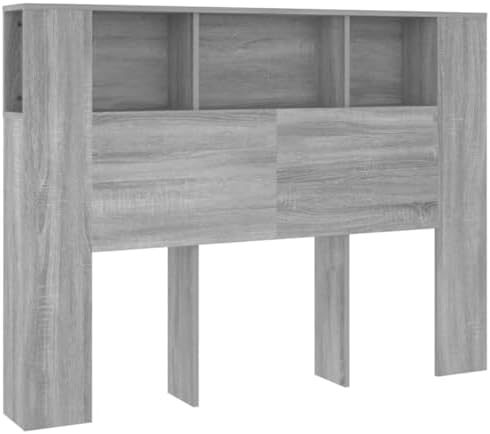 vidaXL Mueble Cabecero Armario de Cama con Almacenaje Pared Dormi...