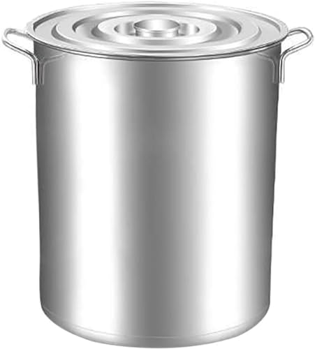 Olla Grande De Acero Inoxidable, Olla Para Hervir Sopa De Guiso Para Almacenar Y Calentar, 35 X 60 Cm