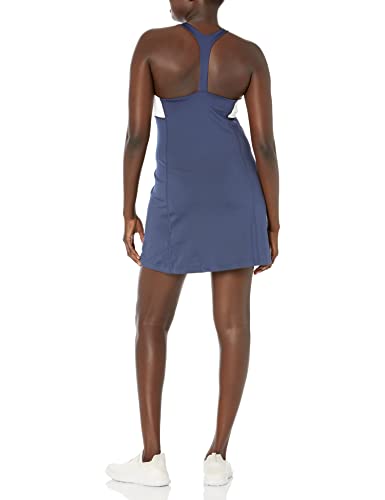 Asics Women's Rally Dress Short Sleeve, Navy/White, Medium #TOP1