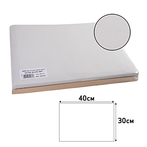 Pro Nappe - Réf 354161I - Set de Table jetable en Papier gaufré Blanc Mat - Format 30X40 cm - Couleur Blanc - Fabriqué en France - en barquette de 500 Sets – vue 7