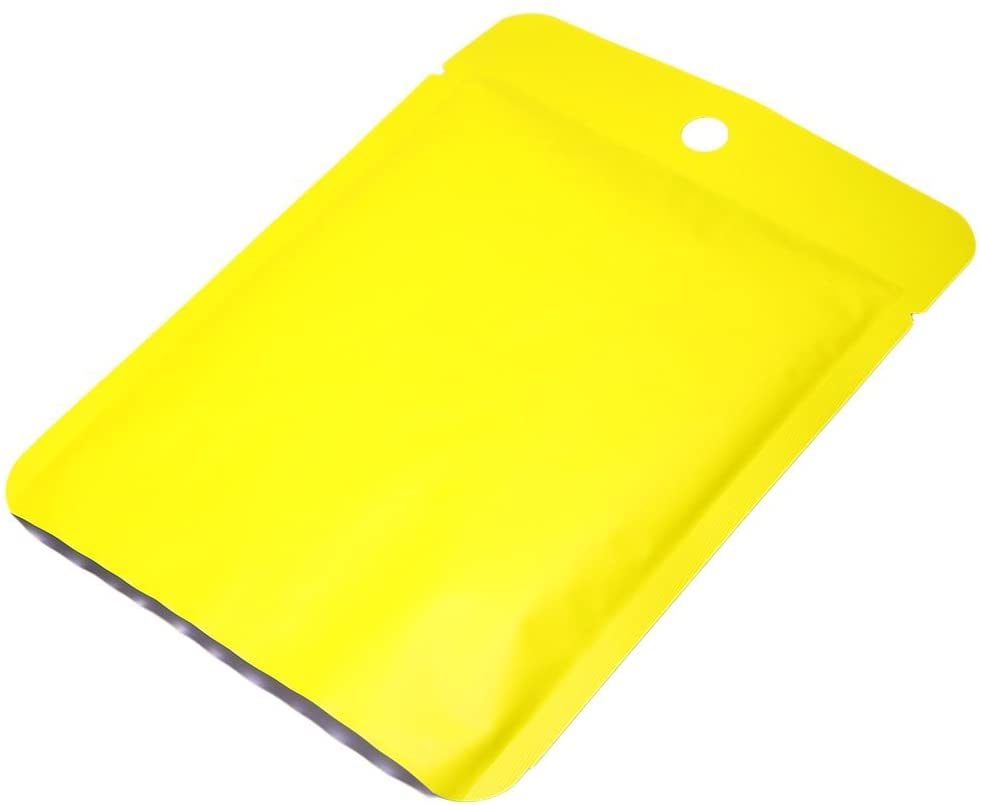 Sachets hermétiques, 100 pièces Double Face Brillant thermoscellable Mylar Aluminium