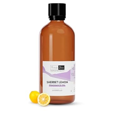 freshskin beauty ltd | Sherbet Lemon Fragrance Oil 100ml - Candles, Bath Bombs, Soap Making, Reed Diffusers & Wax Melts - Cosmetic Grade - Vegan Friendly