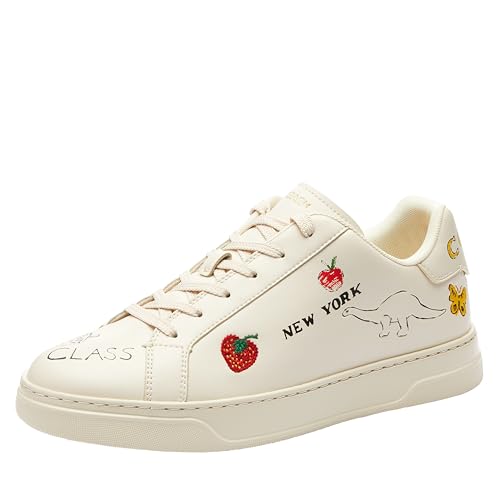 muchaです Coach Men's High Line Sneaker with Sketch Print, Charcoal