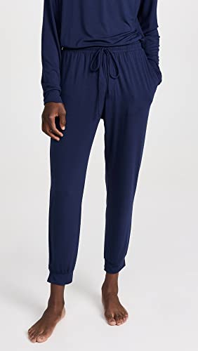 Image of Eberjey Henry Men's Jersey Modal PJ Set (True Navy, X-Large)