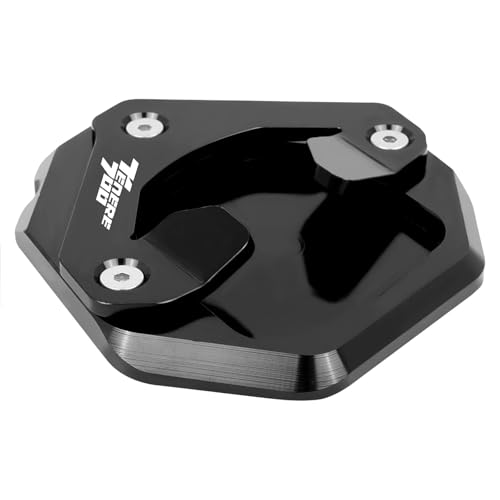 Seitenständer Motorrad Für Yamaha Für TENERE 700 Für XTZ 700 Für XTZ700 Für Tenere700 2019-2023 2022 Verlängerung Pad(Black-with Logo)