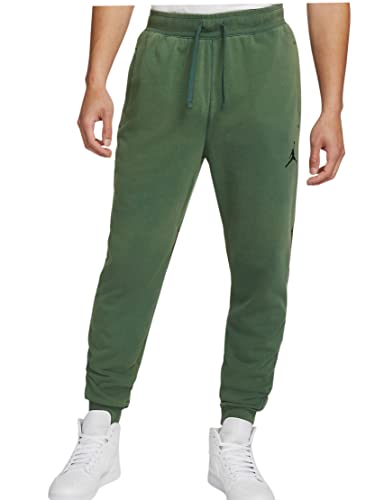 Image of Jordan Men's Green Air Fleece Pants (DA9858 333) - S, Green, Small