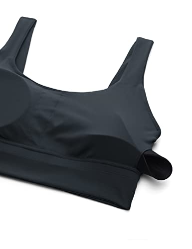 Image of CRZ YOGA Butterluxe U Back Sports Bras | Light Support, Removable Pads, Yoga, Extremely Soft, Longline, Scoop Neck, Wide Straps, for Women